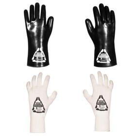 MIRA Safety HAZ-GLOVES CBRN Butyl Gloves in size large includes four gloves total